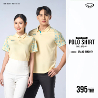 เสื้อโปโล GRAND SPORT สไตล์ไหล่ลาด พิมพ์ลายบนเสื้อผ้า รหัส 072083