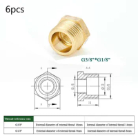 1pcs brass adapter brass pipe joint pipe joint connector, joint, male to female thread G1/8-G1-1/2"