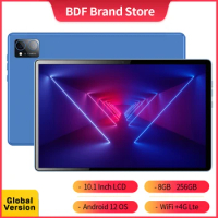 BDF Original P60 Tablet Pc 10.1 Inch 8GB RAM 256GB ROM Android 12 Octa Core 3G 4G LTE Internet WiFi Internet BT Global Version