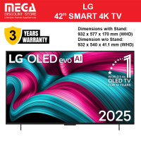 ทีวี LG OLED42C5PSA ขนาด 42 นิ้ว OLED EVO 4K C5 SMART | ติดผนังฟรี