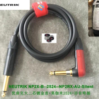 HIFI Audio cable with Japan brand MOGAMI 2524 with Neutrik NP2X-B and NP2RX-AU-SILENT and soldering used Germany brand WBT 0820