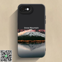 【千羽家居】適用于蘋果iPhone8手機殼雪山倒影全包防摔7plus硅膠創意磨砂新款