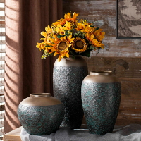 中式輕奢落地大號陶瓷花瓶客廳高級感家居裝飾品擺件干花插花花器