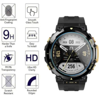 2 Pieces 9H Premium Tempered Glass For Huami Amazfit T-Rex2 T-Rex 2 Smartwatch Screen Protector Protective Film Accessories