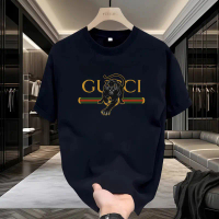 Kaos Branded Casual T Shirt 100%Cotton Unisex Baju Pria dan Wanita Kaos Atasan 30s Katun Macan kumba