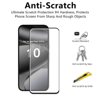 4 Pcs Glass For Googel Pixel 10 Pro Glass Pixel 10 Pro Tempered Film Full Glue Screen Protector Film