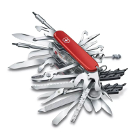 【Victorinox 瑞士維氏】瑞士刀 SWISS CHAMP XXL 大型袋裝刀 73用刀 91mm(1.6795.XXL)