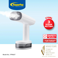 PowerPac Garment Steamer Handheld 3 Steam Setting (PPIN617) Prompt Shipping