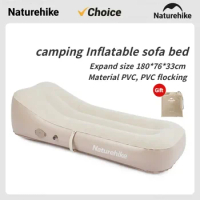 Naturehike Camping Gear Outdoor Inflatable Air Sofa Mattress Sleeping Pump Mat Cot Foldable Portable Equipment Gadget Trampoline