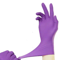 Nitrile Gloves Disposable Black Latex Free Allergy Free Food Grade Gloves Waterproof Non-Sterile Kitchen Cleaning Cooking Gloves