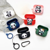 Cartoon Panda Case for anker SoundCore Life A3i / dot 3i Case Cute Silicone Earphones Cover for SoundCore Life dot 3i Case