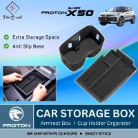 NEW Proton X50 2025 - 2026 Armrest Box Central Tray Car Storage Box Organizer Kereta X50 Accessories
