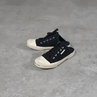 Sepatu BALENCIAGA PARIS TEXT CREAM BLACK MULES SNEAKER 100% ORIGINAL 44