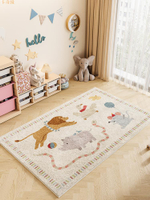 兒童房地毯閱讀區嬰兒爬行墊加厚可擦洗客廳臥室床邊毯防滑地墊
