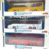 DIECAST BUS TRANSJAKARTA MINIATUR MOBIL BIS TRANS JAKARTA KOLEKSI