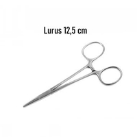 Mosquito Forceps STR/CVD - Klem Lurus Bengkok Medis STR / Lurus 12,5 cm