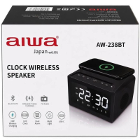 AIWA 愛華 藍牙音箱 - FM收音機，雙鬧鐘設計 AW-238BT(香港行貨)