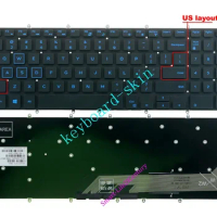 New US Keyboard No-backlit blue font For Dell G3 17(3779),G3 15(3590),G3 15(3579),G5 15(5587),G5 15(5590),G7(7590)(7588)(7790)