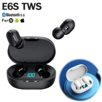 New E6S TWS Wireless Bluetooth Headphone With Microphone For Apple Earbuds Pods Wireless Headset Handsfree PK A6S E7S G9S Pro6