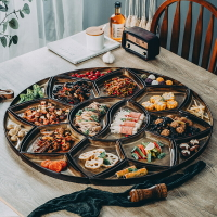 日式團圓拼盤餐具組合套裝家用創意年夜飯聚餐圓桌不規則平盤菜盤