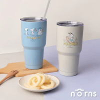 Peanuts史努比不鏽鋼冰霸杯- Norns Original Design Snoopy正版 保溫杯 酷涼杯 304不鏽鋼 雙層真空飲料杯-衝浪