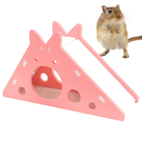 Hamster Slide Toy Hamster Accessories Hamster Cage House Small Animal Hideout Toys for Rodent/Guinea Pig/Rat/Hedgehog
