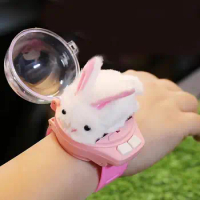 Watch Control Cute Rabbit RC Car Novelty Mini Car Kids Game Interactive Toys For Boys Girl Birthday Christmas Watch Gift RC Toy