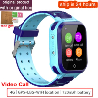 Children Smart Watch 4G GPS WIFI Tracker Kids Smartwatch Camera SOS Flashlight Video Call IP67 Waterproof Phone Watch