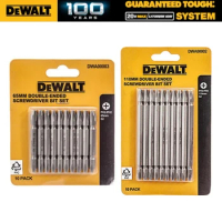 DEWALT DWA00002 Double Ended Screwdriver Bit Set 10 Pcs 65mm 110mm Dewalt Power Tool Accessoriess DWA00003
