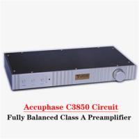 Accuphase C3850 Fully Balanced Class A Preamplifier Low Distortion Supports Single Ended Balanced XLR Input and Output Audio