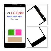 For LG Spirit H420 Touch Screen Panel For LG H440N Spirit 4G LTE Front Outer Glass Panel For LG H445 Escape 2