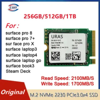 Original S990 1TB 512GB 256GB M.2 NVMe 2230 PCIe3.0x4 SSD 3.3V 1A for Microsoft Surface Pro 7+ 8 Steam Deck Brand New