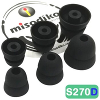 misodiko S270D Silicone Earbuds Tips Eartips for Shure SE215 SE315 SE535 SE425 SE846/ Etymotic ER4 HF5/ Klipsch R6i R6m S4i X6i