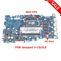 GV450 GV550 NM-D031 For Lenovo ideapad 3-15IIL05 3-17IIL05 Laptop Motherboard I3-1005G1 I5-1035G1 I7-1065G7 UMA RAM 4GB