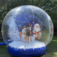 Betiful Transparent Snow Globe Christmas Yard Customized Backdrop Inflatable Snow Globe Photo Booth Halloween Advertising Dome