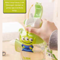 Original Disney License Botol Minum Anak Karakter Disney Anak 650Ml Sedot Tritan Bpa Free Alien Lots