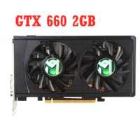 GTX 660 2GB 192Bit GDDR5 Graphics Cards for nVIDIA Geforce GTX660 Used VGA Cards stronger than GTX 750 Ti