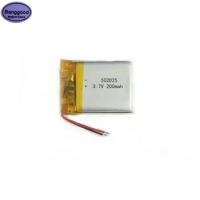 Banggood 3.7V 200mAh 502025 052025 Lipo Polymer Lithium Rechargeable Li-ion Battery Cells For GPS Smart Watch LED Lamps Battery