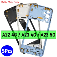 5Pcs，Original NEW Middle Frame Holder Housing Middle Plate frame Bezel For Samsung Galaxy A22 4G / A23 5G / A23 4G / A22 5G