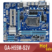 GA-H55M-S2V Motherboard 8GB LGA 1156 DDR3 Micro ATX H55 Mainboard 100% Tested Fully Work