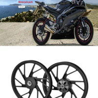 A Pair of 18 Inch Applicable Motorcycle for Yamaha Rims Universal Front 1.6x18 ''/rear 1.85 * 18 '' Black Modified Rims