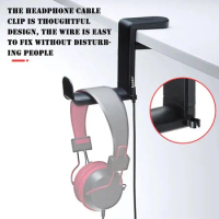360° Rotating Headphone Stand Desktop Headset Holder PC Gaming Headset Desk Hanger Hook For Earphone Controller