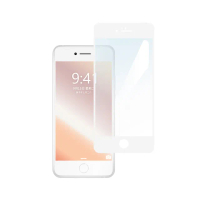 【General】iPhone SE3 保護貼 SE 第3代 4.7吋 玻璃貼 全滿版抗藍光鋼化螢幕保護膜(純白)