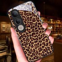 เคสโทรศัพท์, สำหรับ vivo V50 Lite และ V50, ลายเสือดาว, กระจกมันวาว, ฝาหลังกันกระแทก, รายการของขวัญ