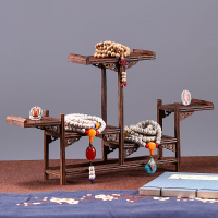 免運   雞翅木文玩展示架佛珠手串架項鏈掛件架子念珠玉器玄關置物架道具