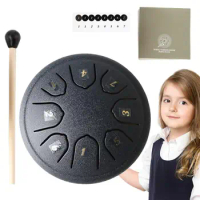 Balmy Drum For Kids Steel Drums 8 Notes 4 Inch Tongue Drum Instrument Hand Pan Drums With Drum Sticks Audio Stickers And Manual