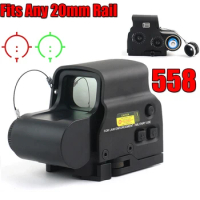 Tactical Holographic Optic Red Green Dot Reflex Sight Scope 558 Series 20mm Rail Mount