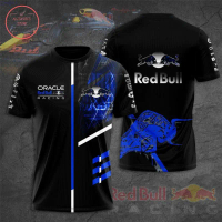 T-shirt Formula Satu Red Bull, T-shirt lelaki, T-shirt hitam Hari Kekasih, pakaian sukan poliester R