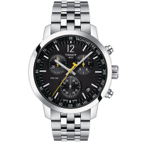 TISSOT天梭 T-Sport PRC 200 CHRONOGRAPH計時腕錶(T1144171105700)-43mm