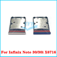 For Infinix Note 30 4G X6833 X6716 Sim Card Tray Reader Holder Adapter Repair Spare Parts